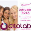 Outubro rosa - Conscientização do Câncer de Mama e também do câncer do colo uterino.